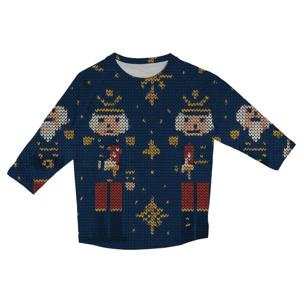 Nutcracker Rocket Parade Design cotton quarter sleeve shirts