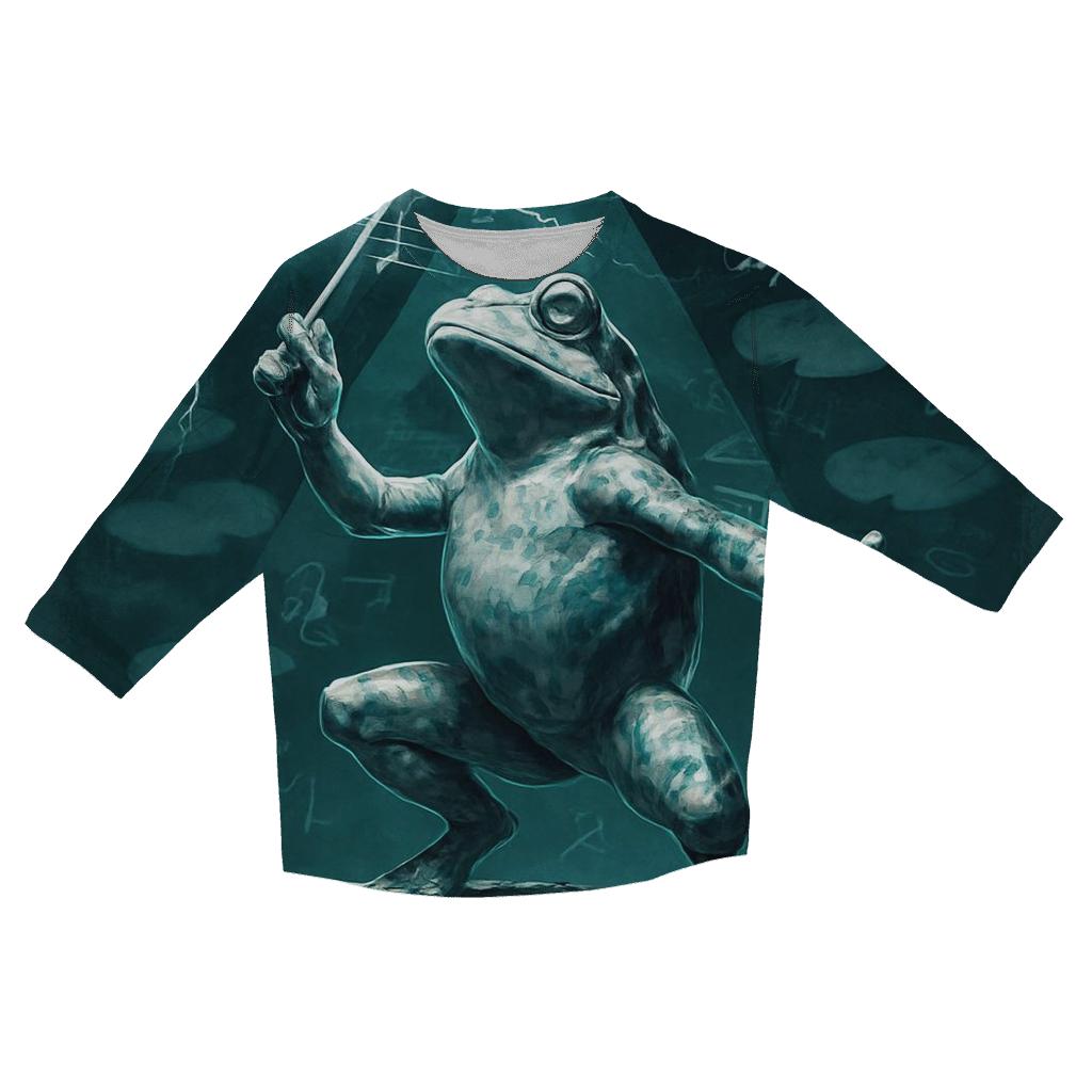 Marble Frog Conducting Static casual three quarter sleeve shirts