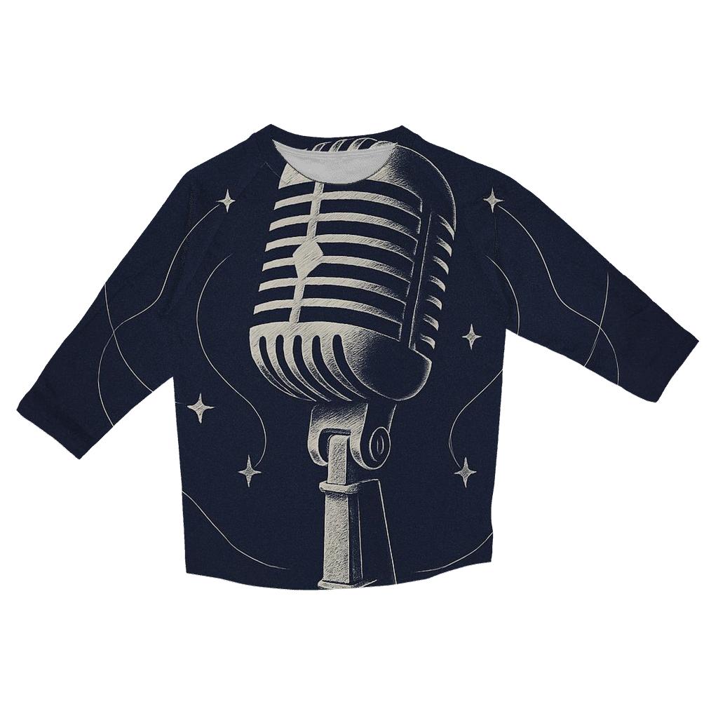 Microphone Constellation designer 3/4 sleeve blouses
