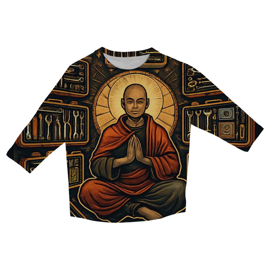 Cathedral Of Floating Toolkits trendy 3/4 sleeve tops