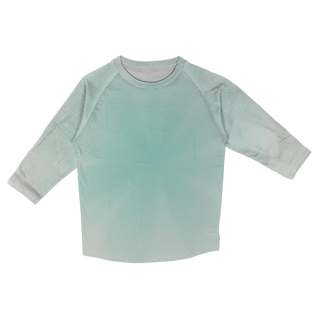 Arctic Mint Bloom fashion 3/4 sleeve shirts