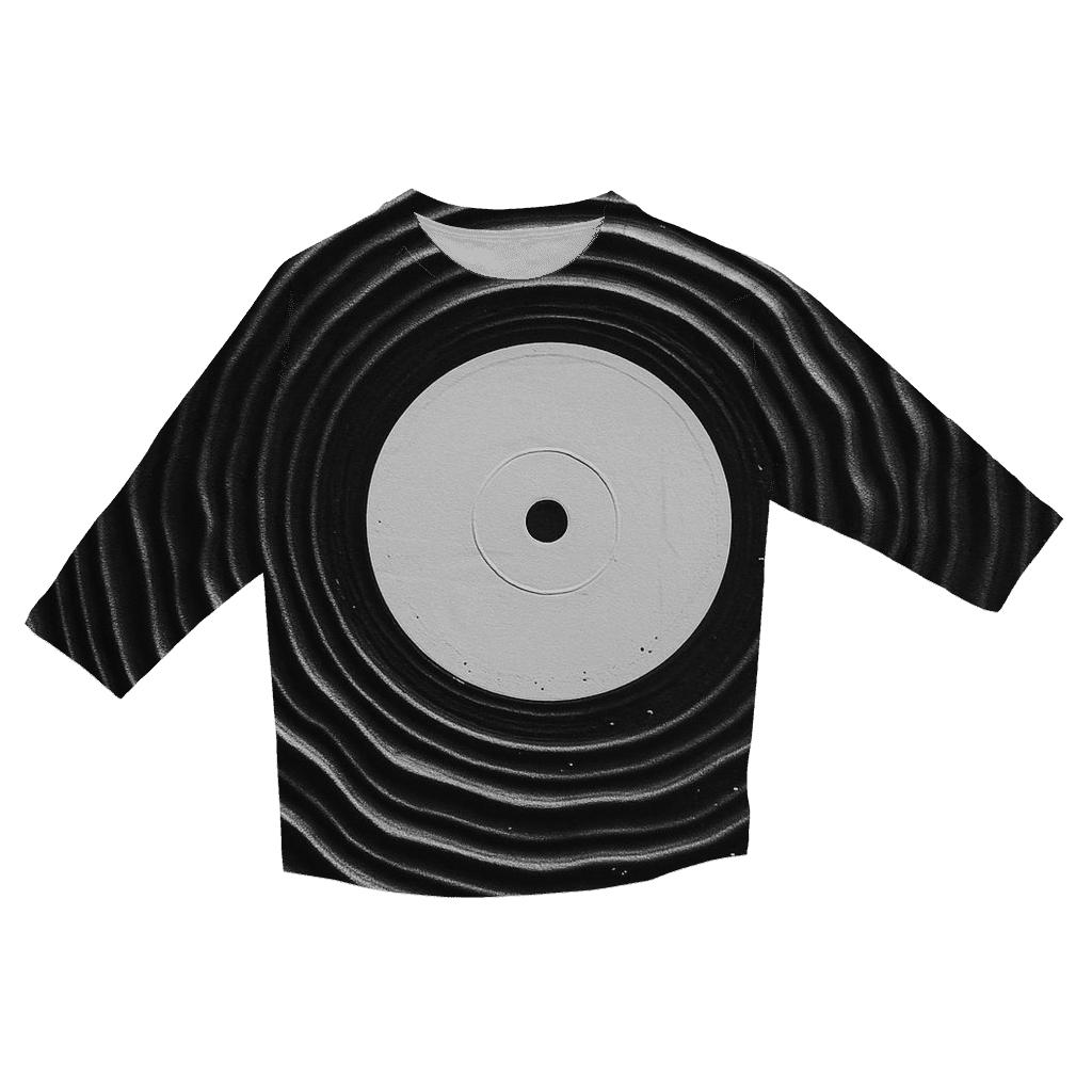 Vinyl Ripple Monochrome cotton quarter sleeve shirts