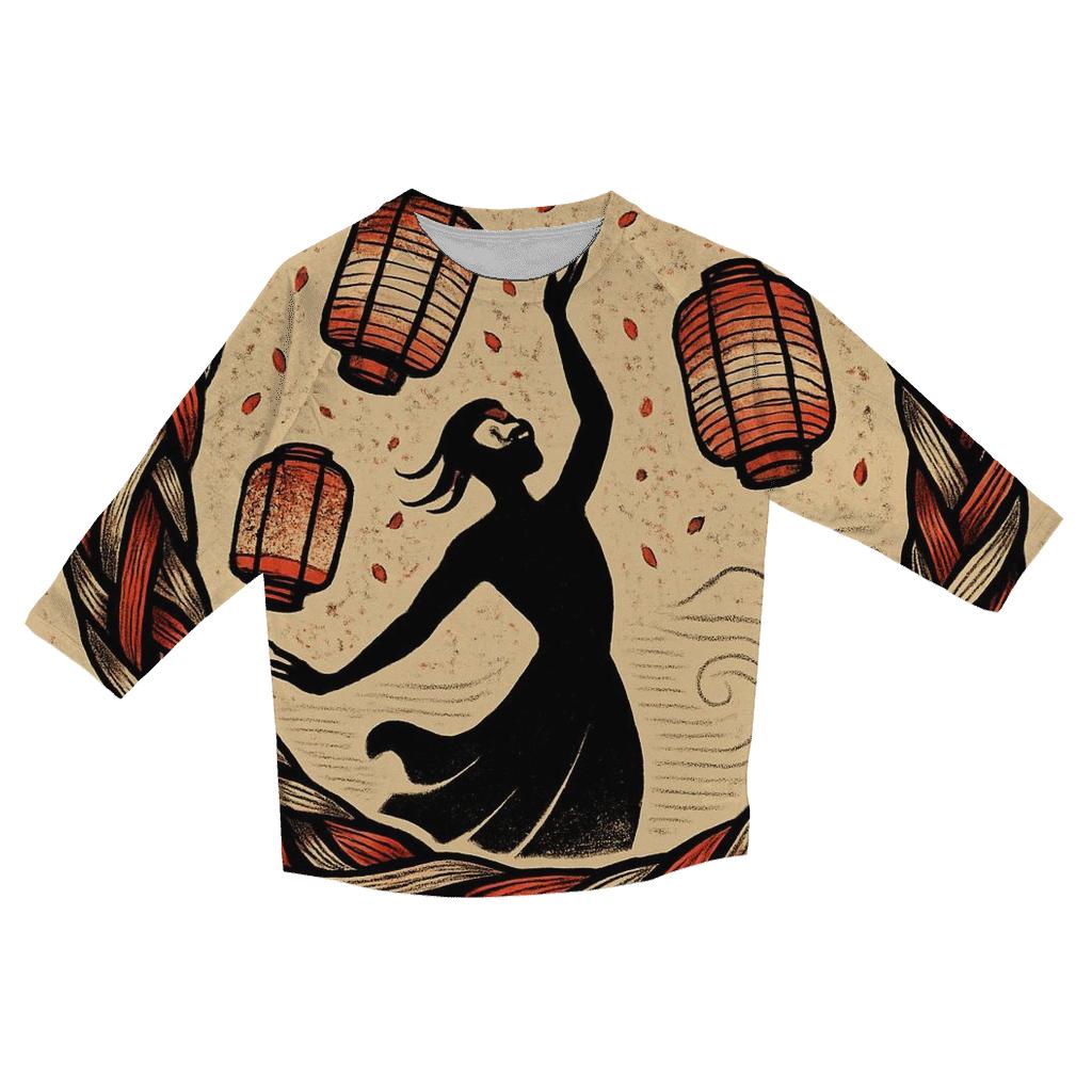 Ouroboros Festival Paper Lantern Loop custom 3/4 sleeve shirts