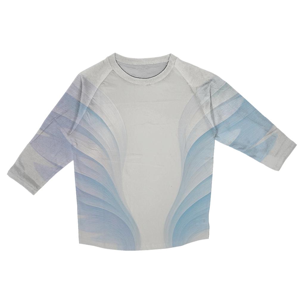 Wings Of Peace Gradient cotton quarter sleeve shirts