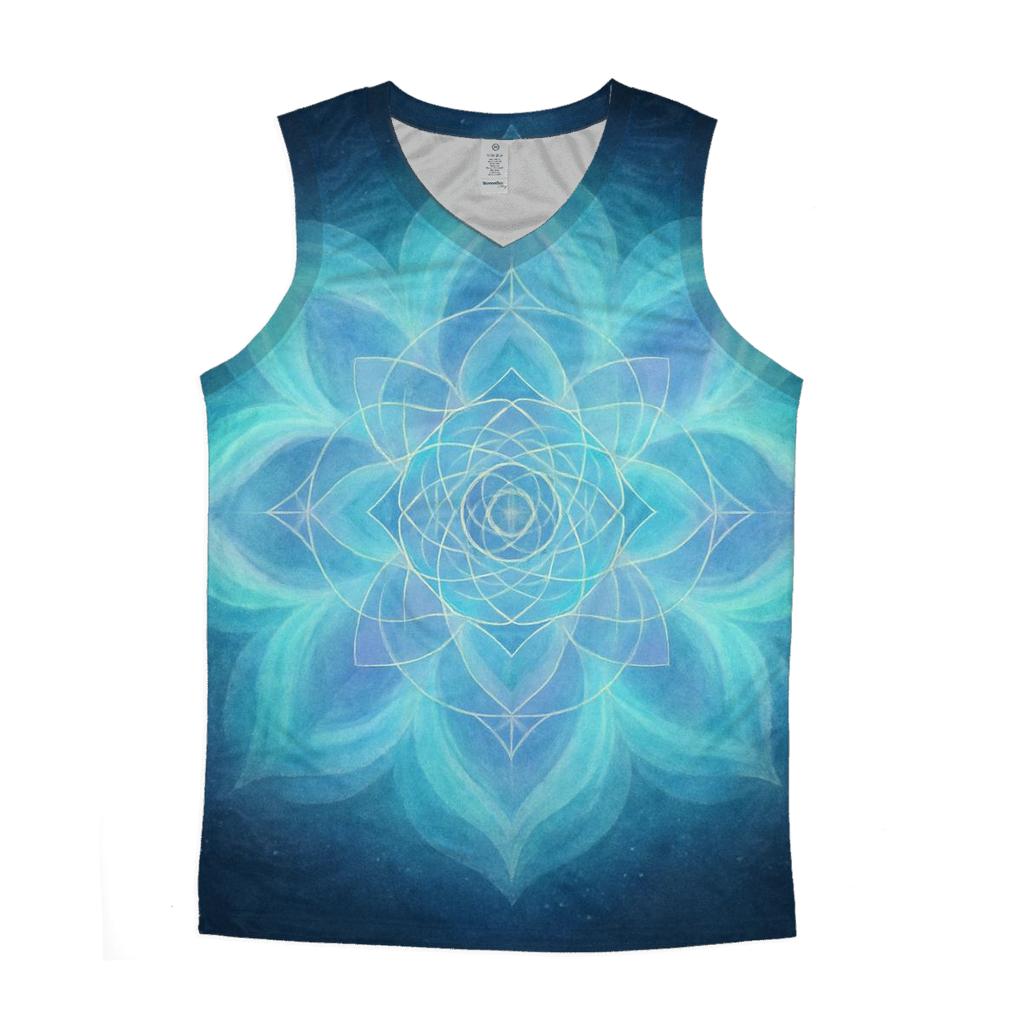 Aurora Breath Mandala cotton sleeveless tops