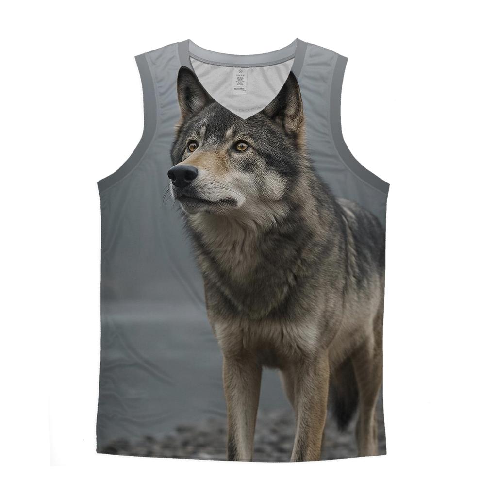 Mistline Sentinel Grey Wolf trendy fitted tank tops