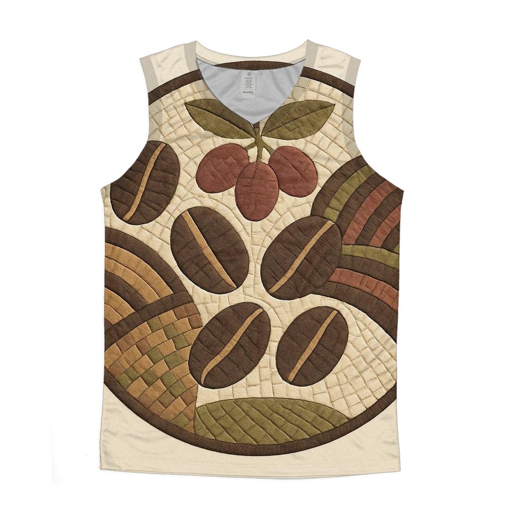 Harvest Bean Mosaic stylish racerback tanks