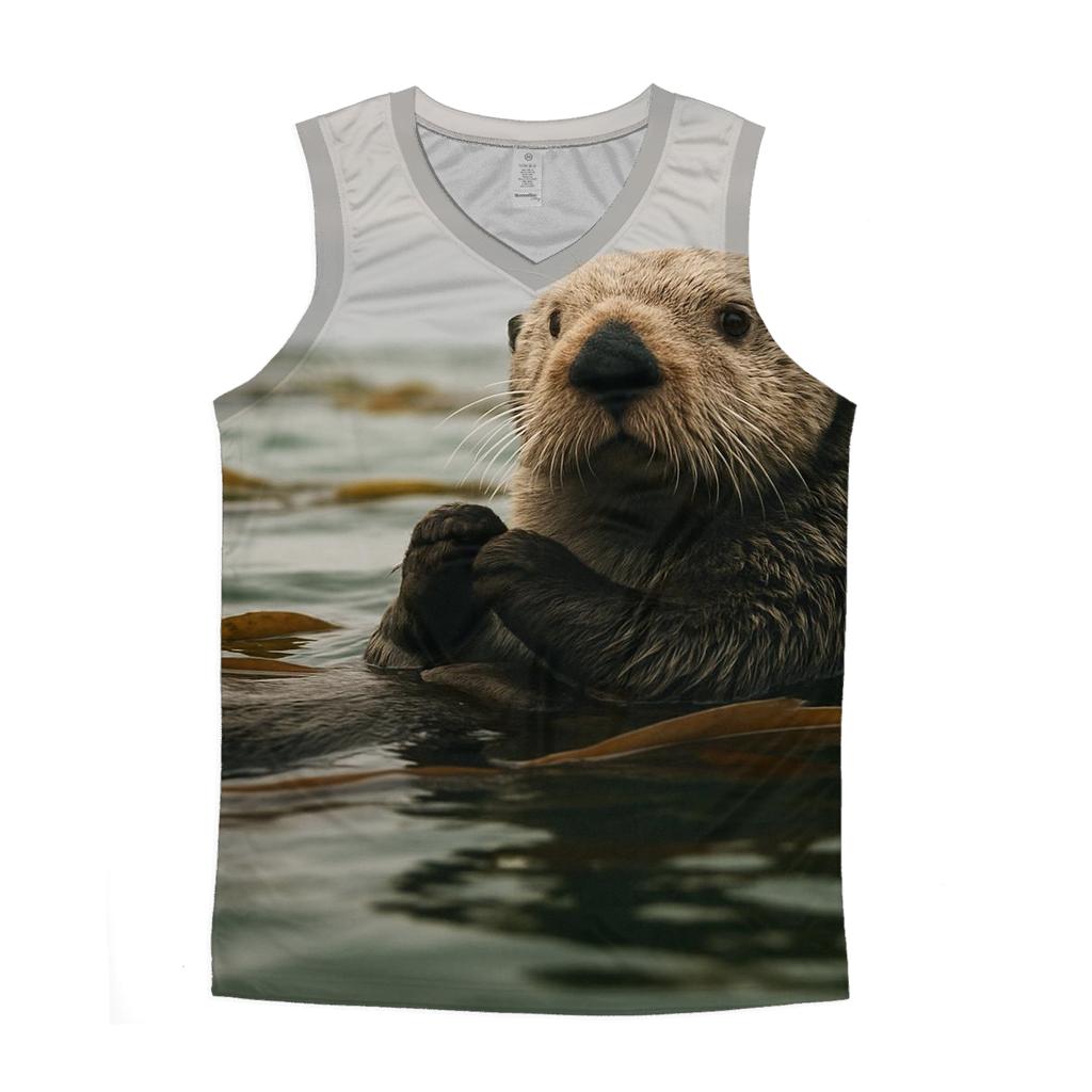Tidepool Quiet Sea Otter trendy fitted tank tops
