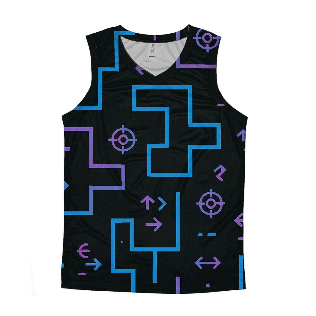 Laser Tag Maze Blueprint personalized athletic tanks