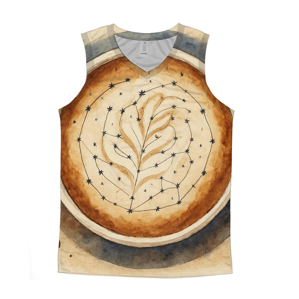 Latte Rosette Constellation sports performance tank tops