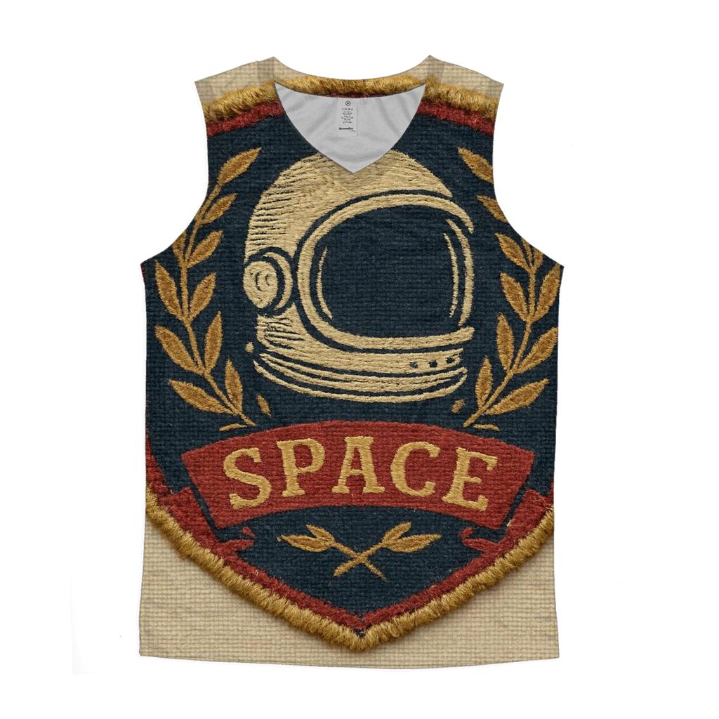 Old School Space Rangers Patch Emblem cotton sleeveless tops