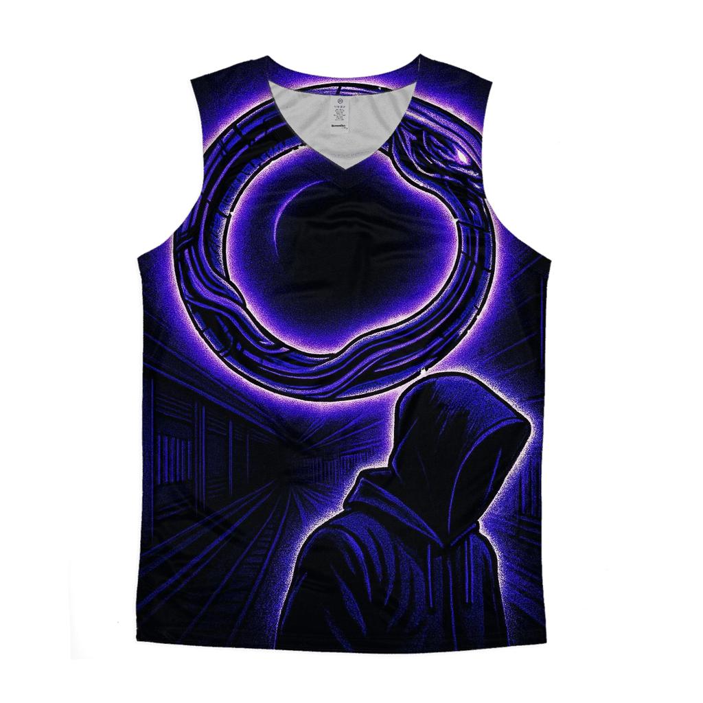 Ouroboros Neon Subway Halo sports performance tank tops