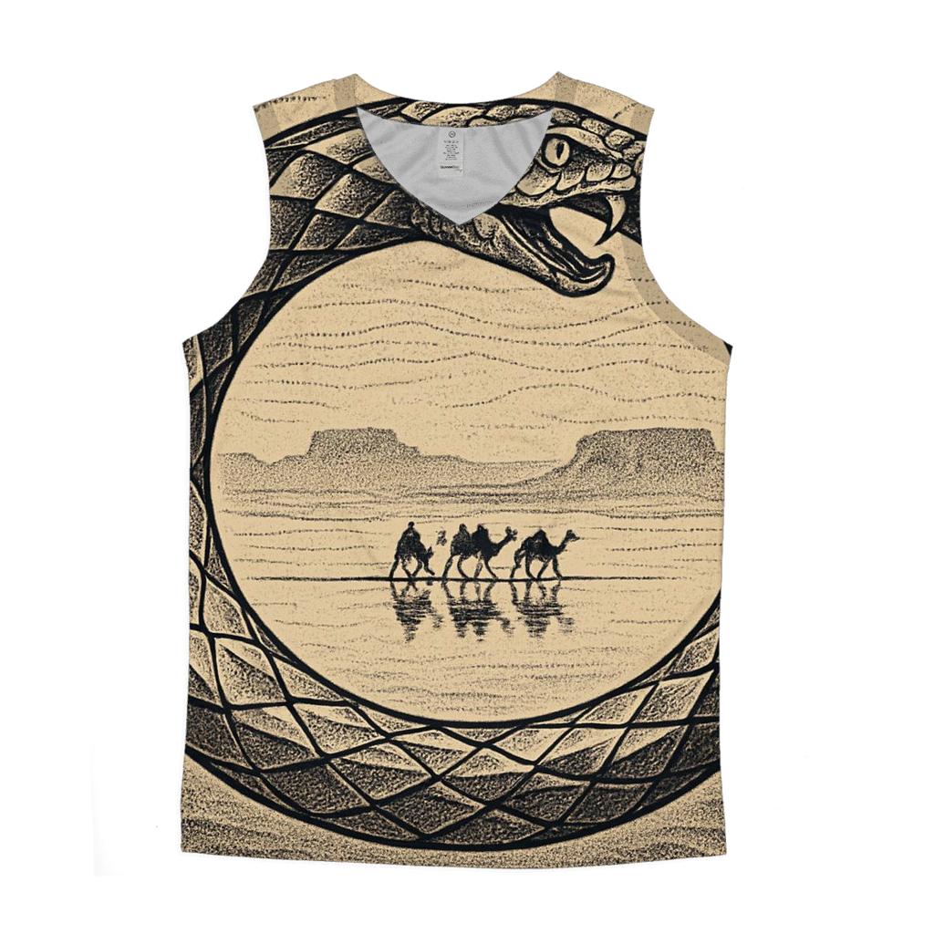Ouroboros Desert Mirror Caravan designer workout tanks