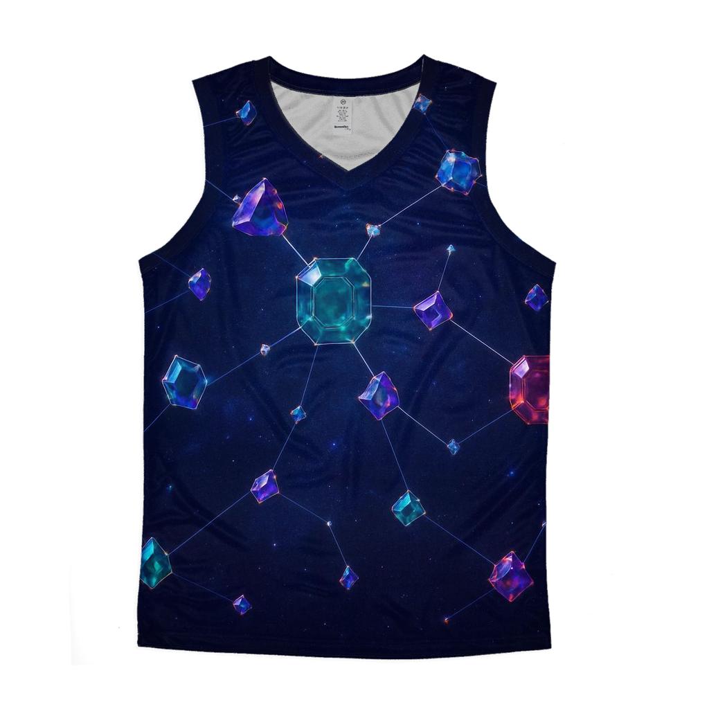 Jewel Tone Constellation Facets casual summer tank tops
