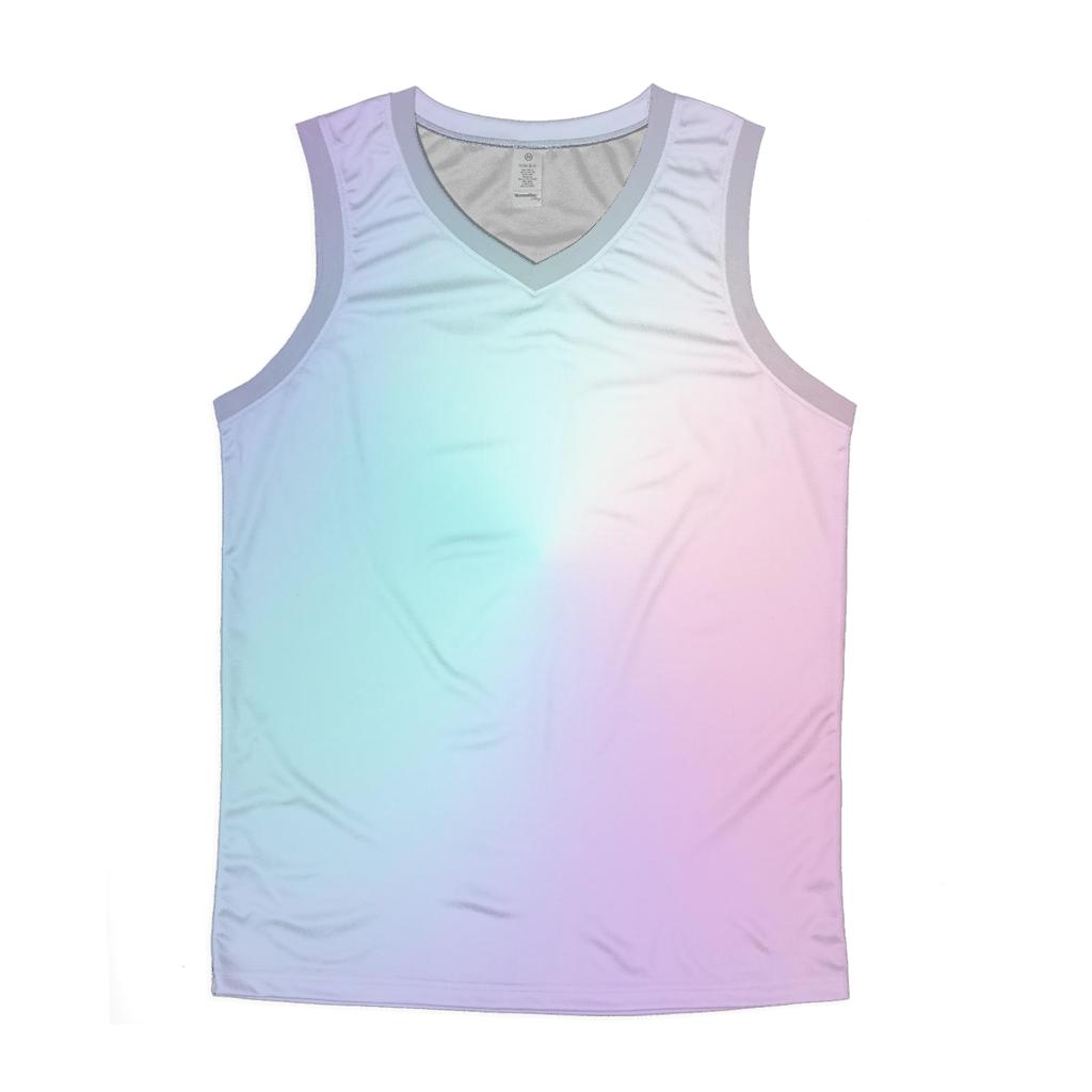 Prismatic Fog Lattice casual summer tank tops