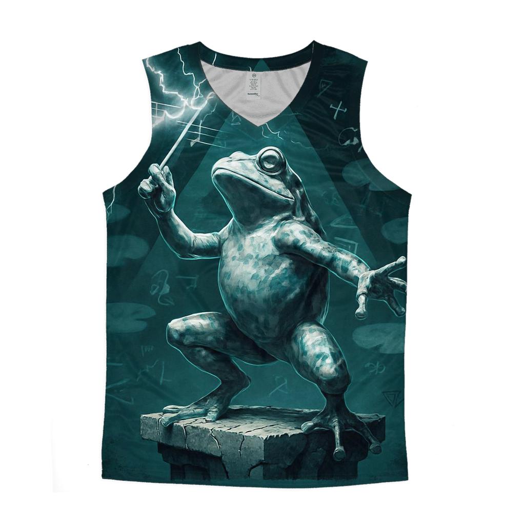 Marble Frog Conducting Static casual summer tank tops