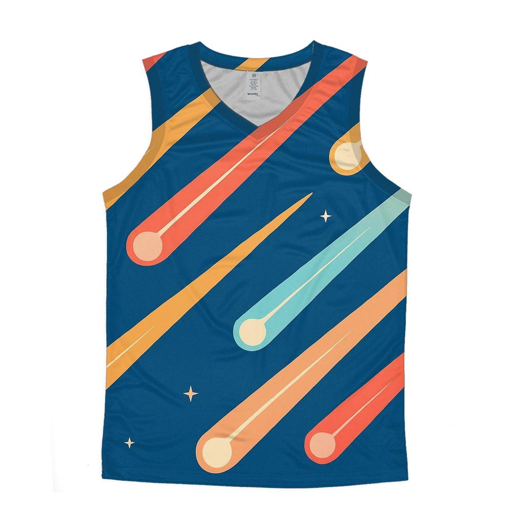 Comet Trail Overprint personalized athletic tanks