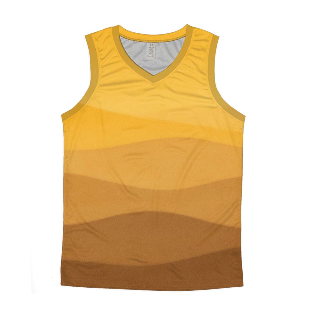 Saffron Dune Gradient casual summer tank tops