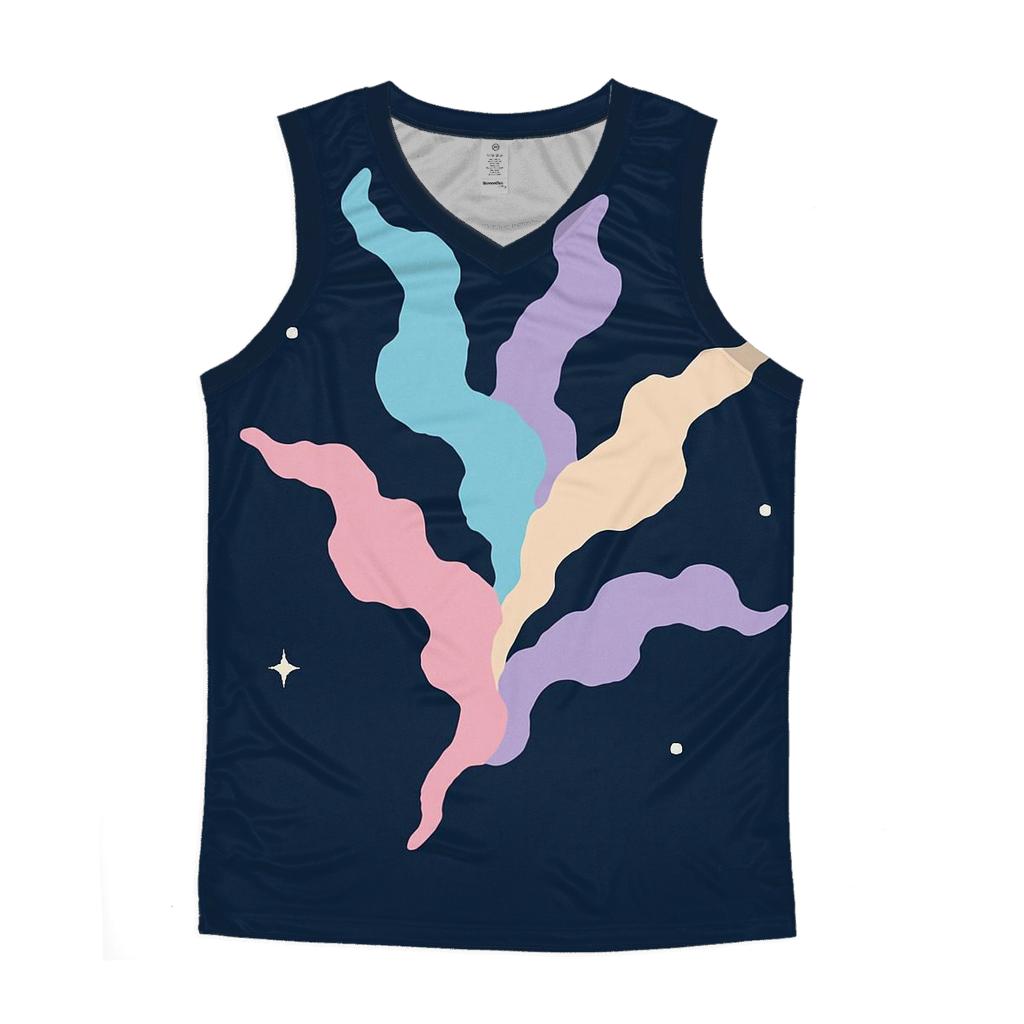 Nebula Filament Bouquet cotton sleeveless tops