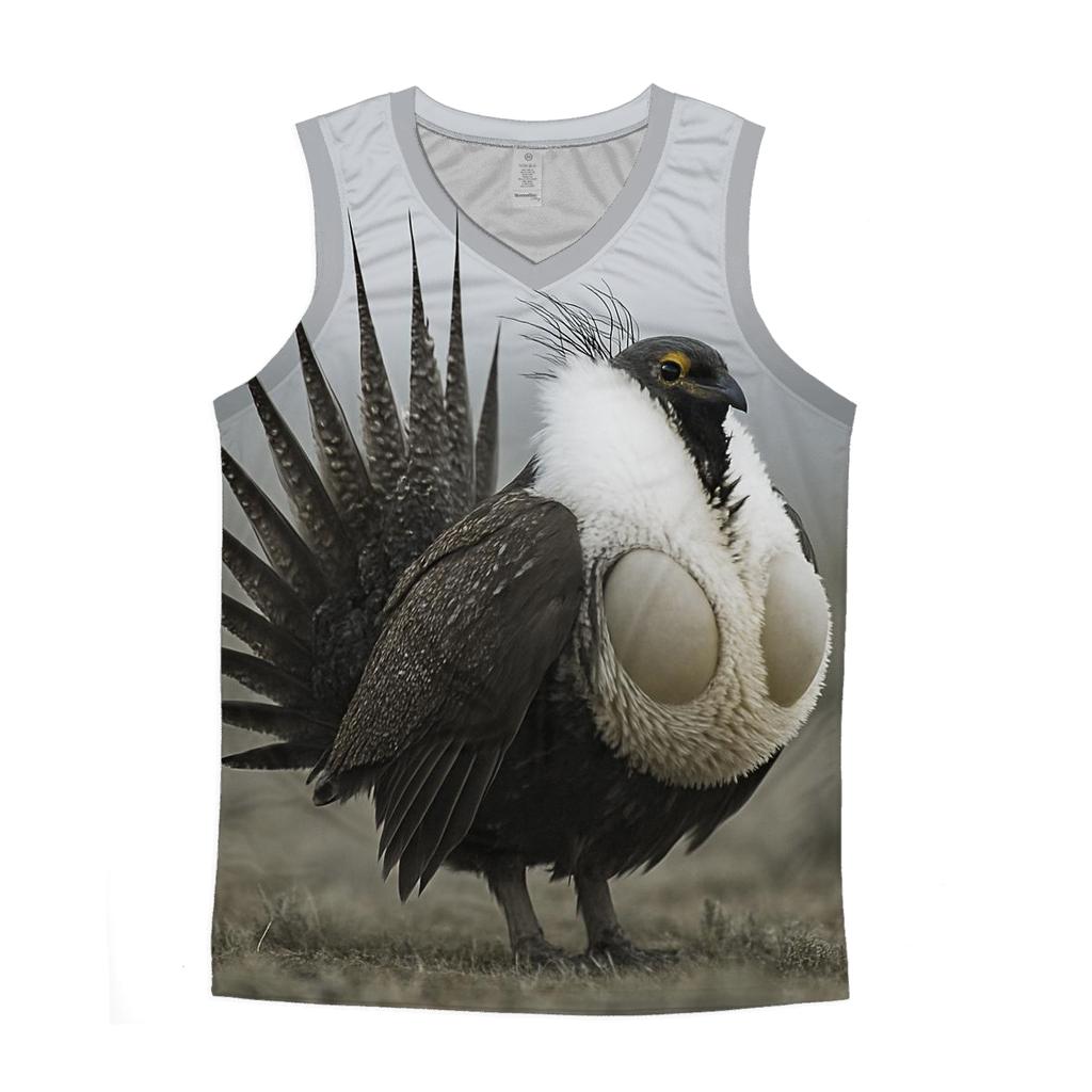 Prairie Drum Sage Grouse Lek cotton sleeveless tops