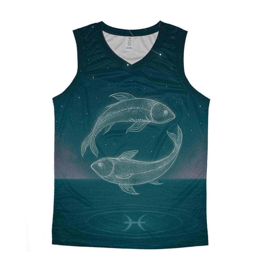 Pisces Lunar Tide Twins In Nebula Water stylish racerback tanks