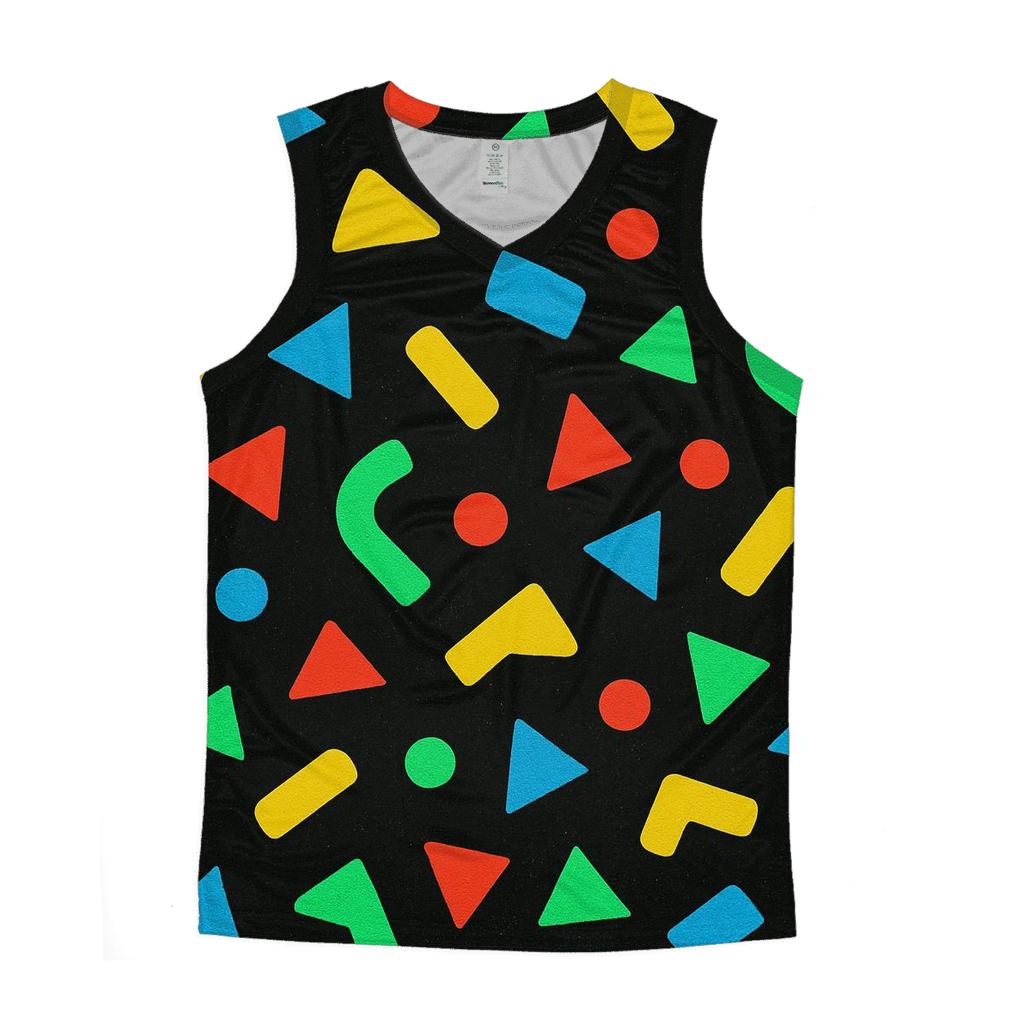 Arcade Carpet Confetti Geometry casual summer tank tops