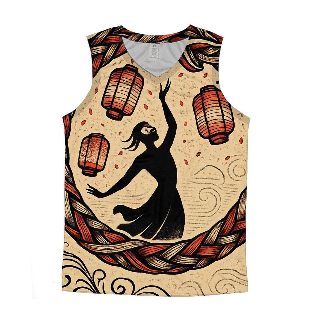 Ouroboros Festival Paper Lantern Loop graphic print tank tops