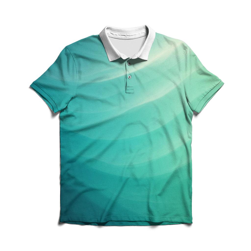 Quantum Lagoon Drift stylish collar polo tees