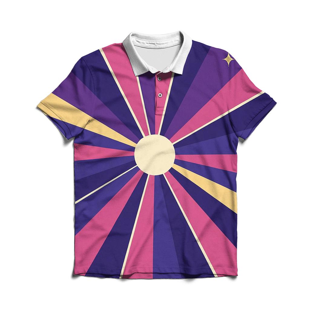 Disco Starburst Dance Floor casual sports polo shirts