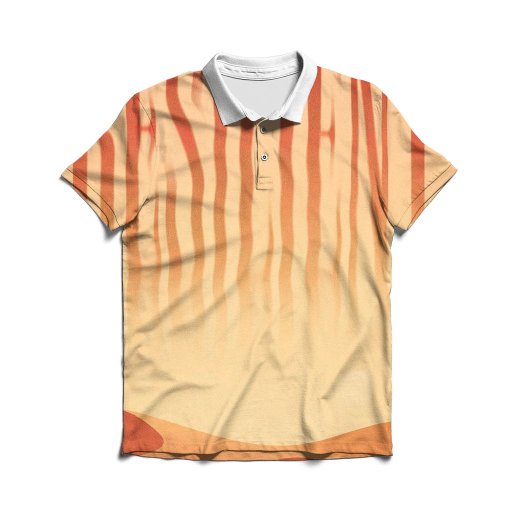Sunset Desert Mirage Typography personalized polo shirts