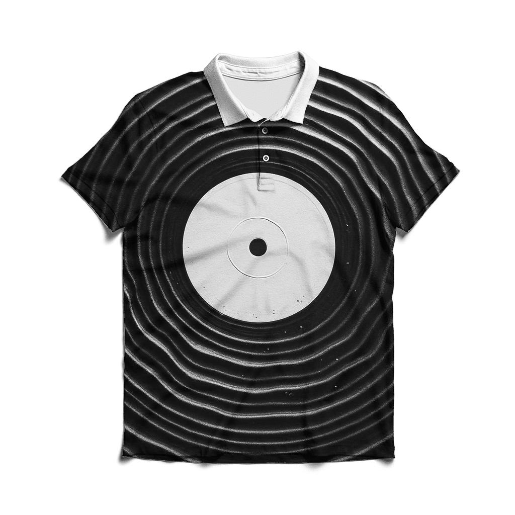 Vinyl Ripple Monochrome custom polo shirts