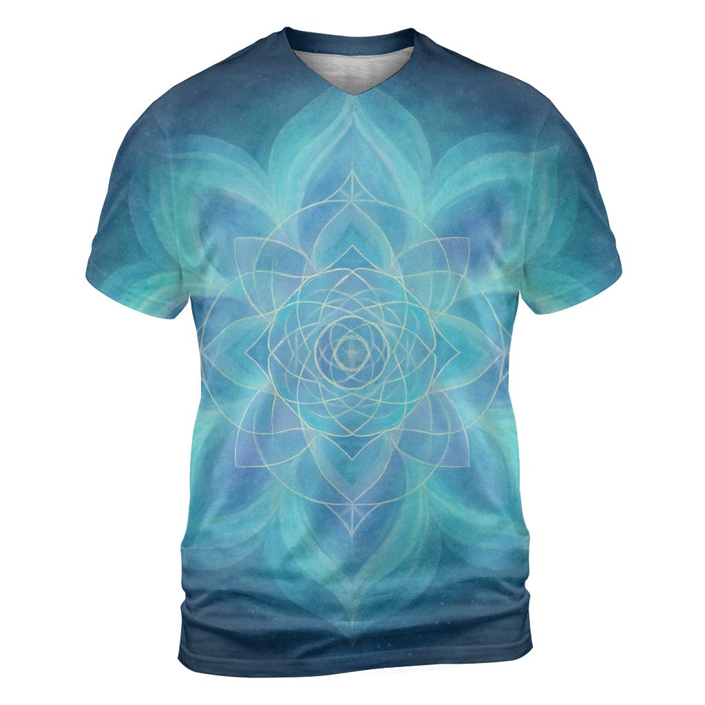 Aurora Breath Mandala creative print fashion shirts