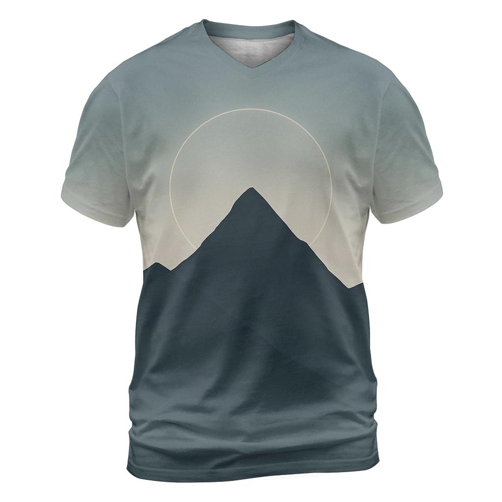 Mountain Silence Halo trendy printed shirt styles