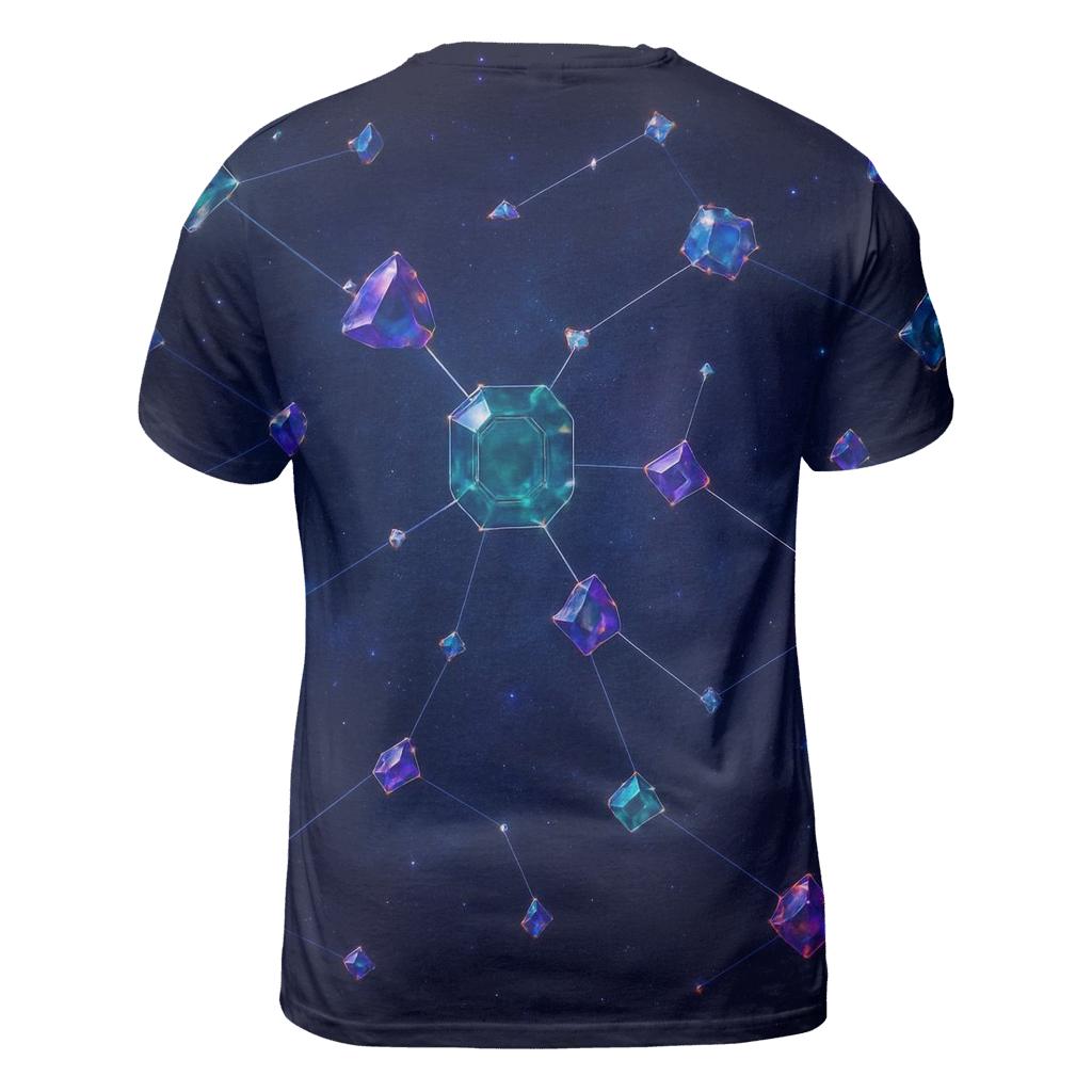 Jewel Tone Constellation Facets unique graphic print tees