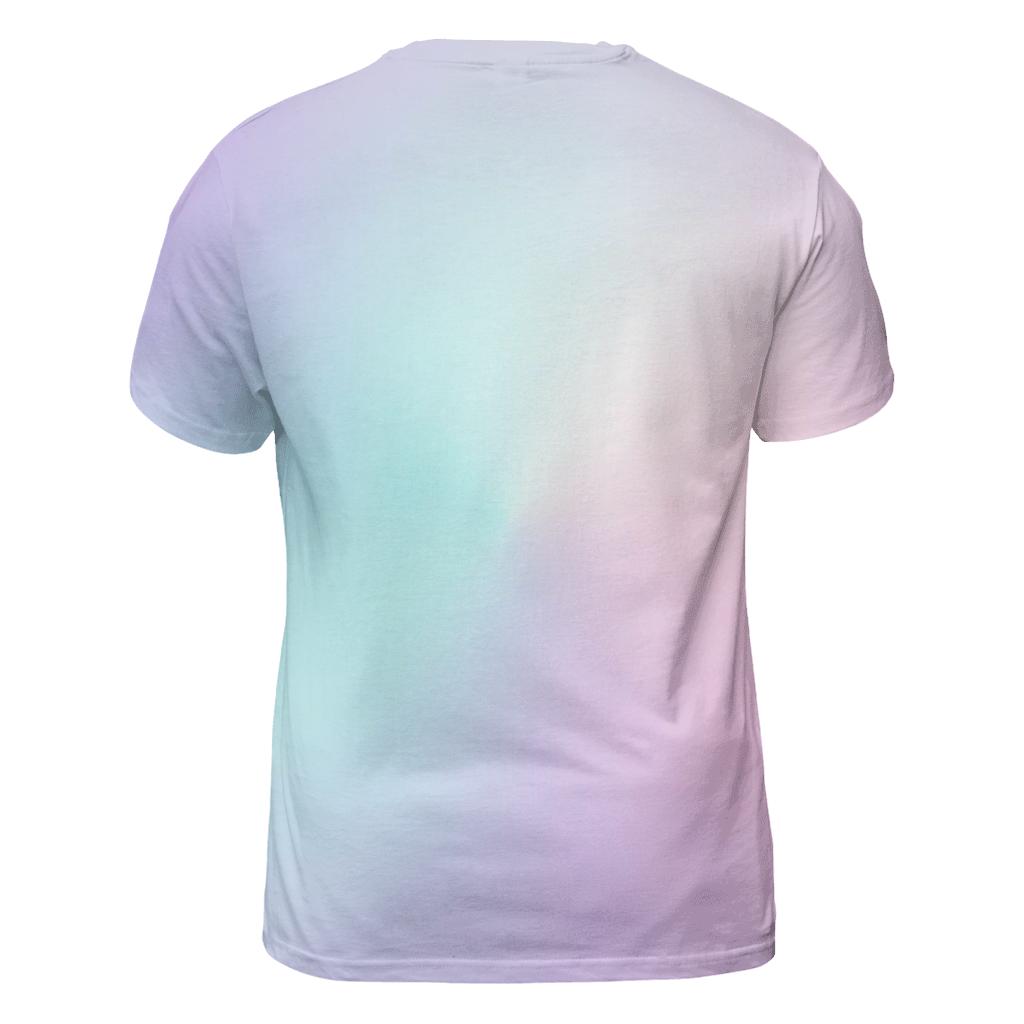 Prismatic Fog Lattice vibrant all-over design tees