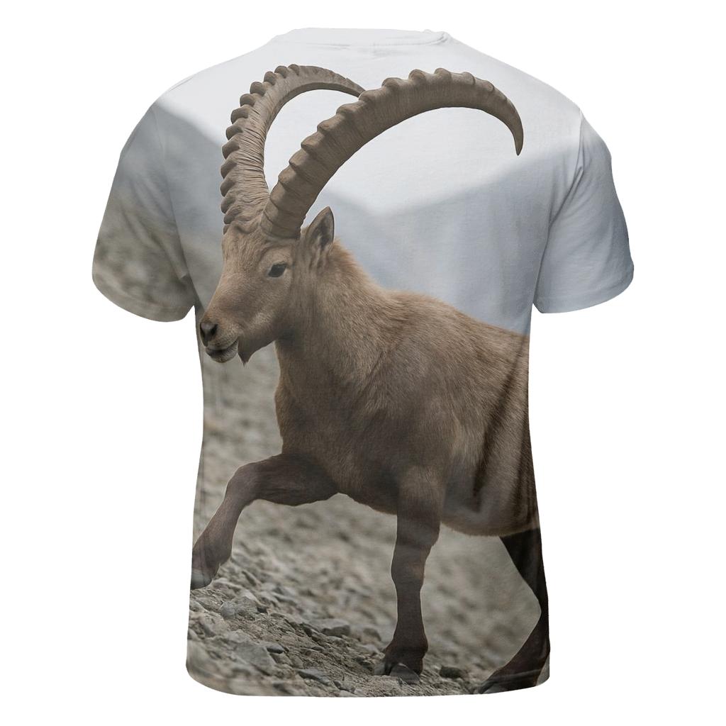 High Scree Surefooted Ibex statement graphic shirts