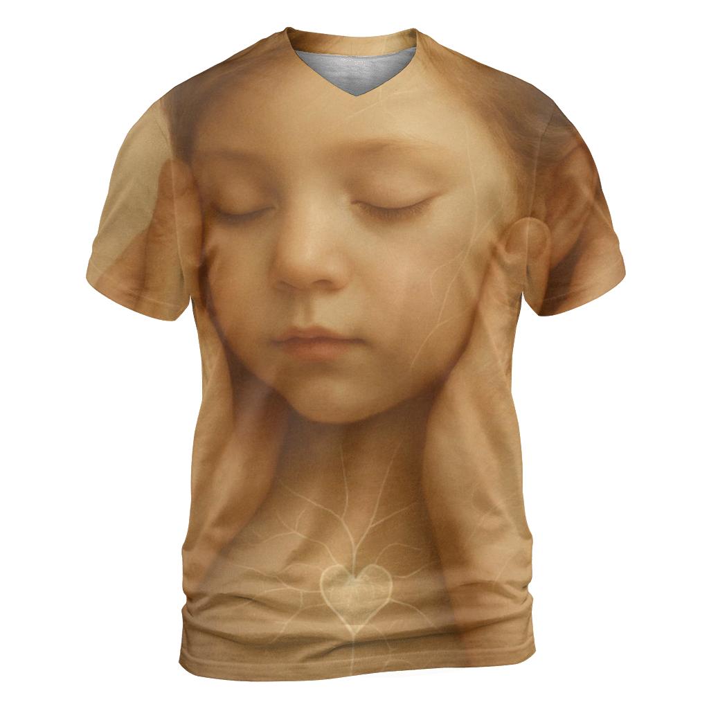 The Map Of Tenderness Every Scar She Prevented And Every Tear She Held artistic all-over print tops