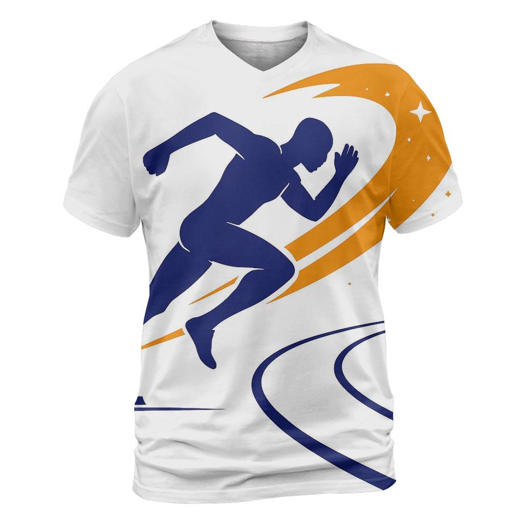 Comet Trail Track Sprint vibrant all-over design tees