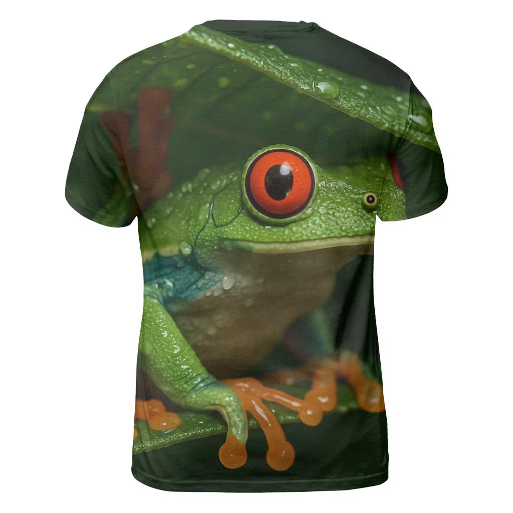 Rainforest Glide Red Eyed Tree Frog creative print fashion shirts