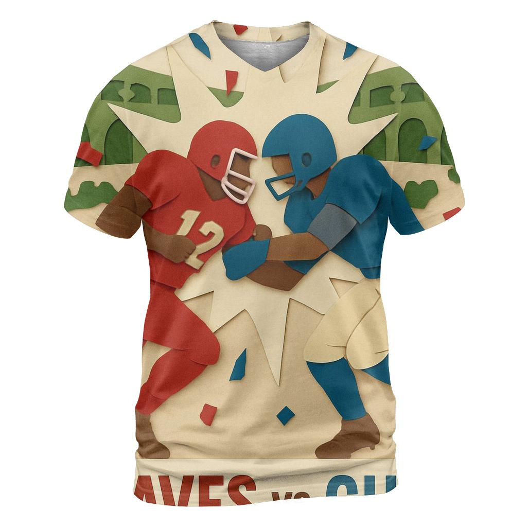 Paper Cutout Rivalry Collide custom all-over print shirts