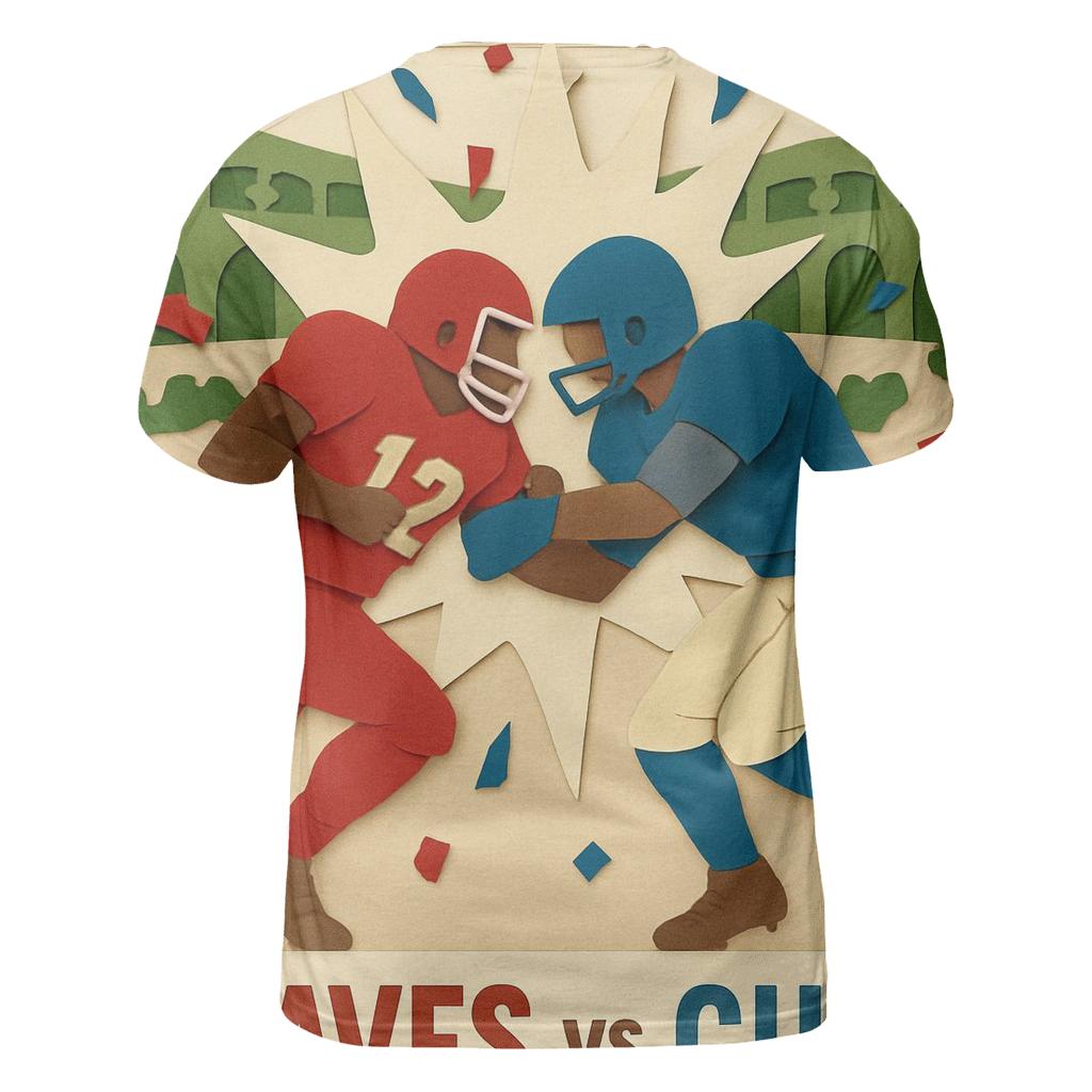 Paper Cutout Rivalry Collide custom all-over print shirts