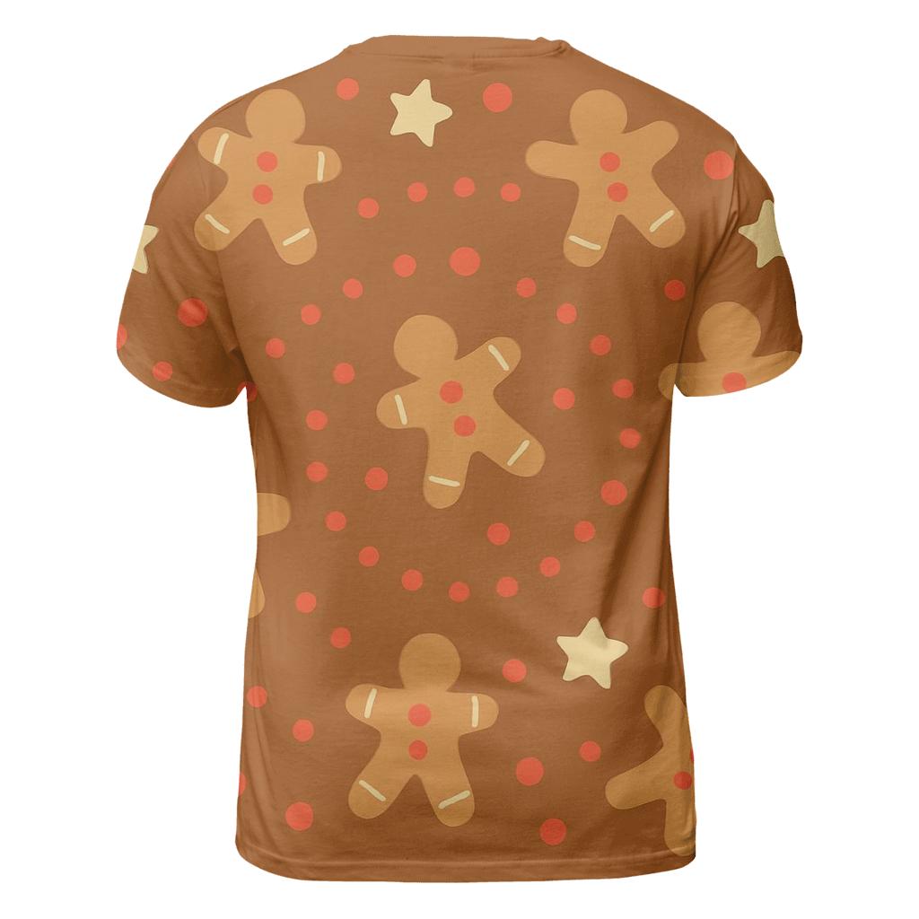 Gingerbread Galaxy Dots statement graphic shirts