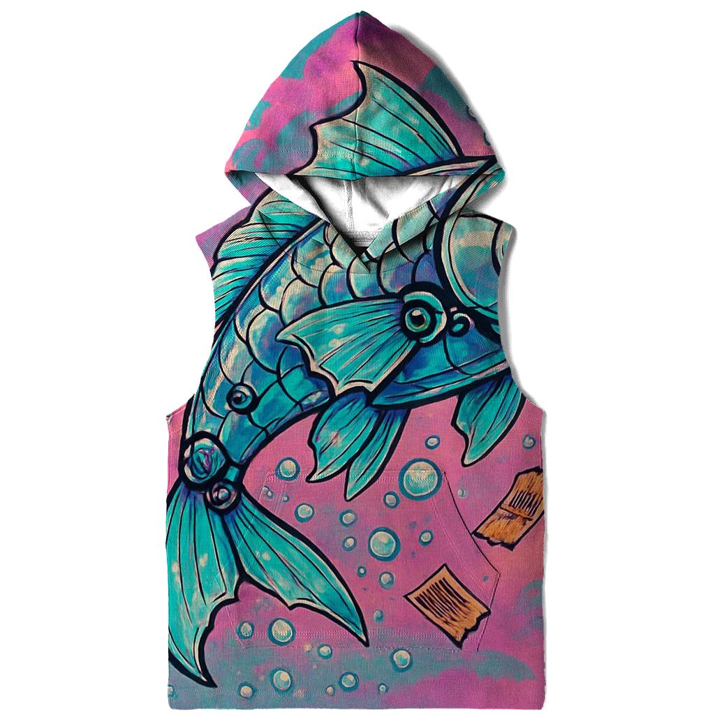 Clockwork Koi In The Soda Sky graphic hoodies