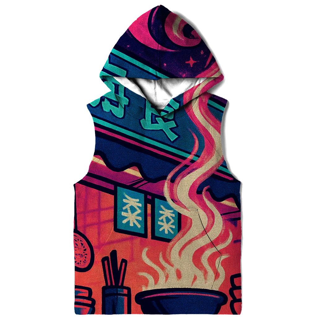 Neon Street Food Galaxy pullover hoodies