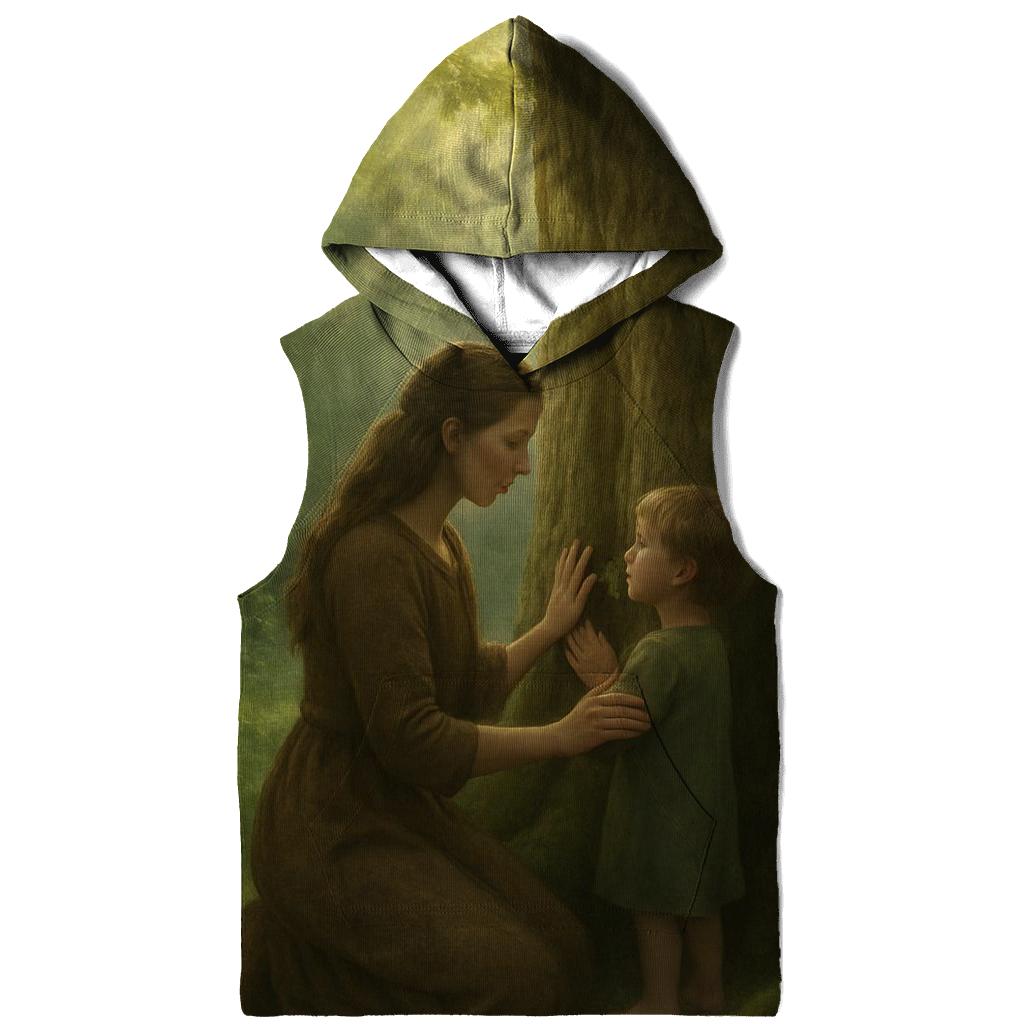 The Rooted Promise A Mother Who Holds The Family Tree Upright graphic hoodies