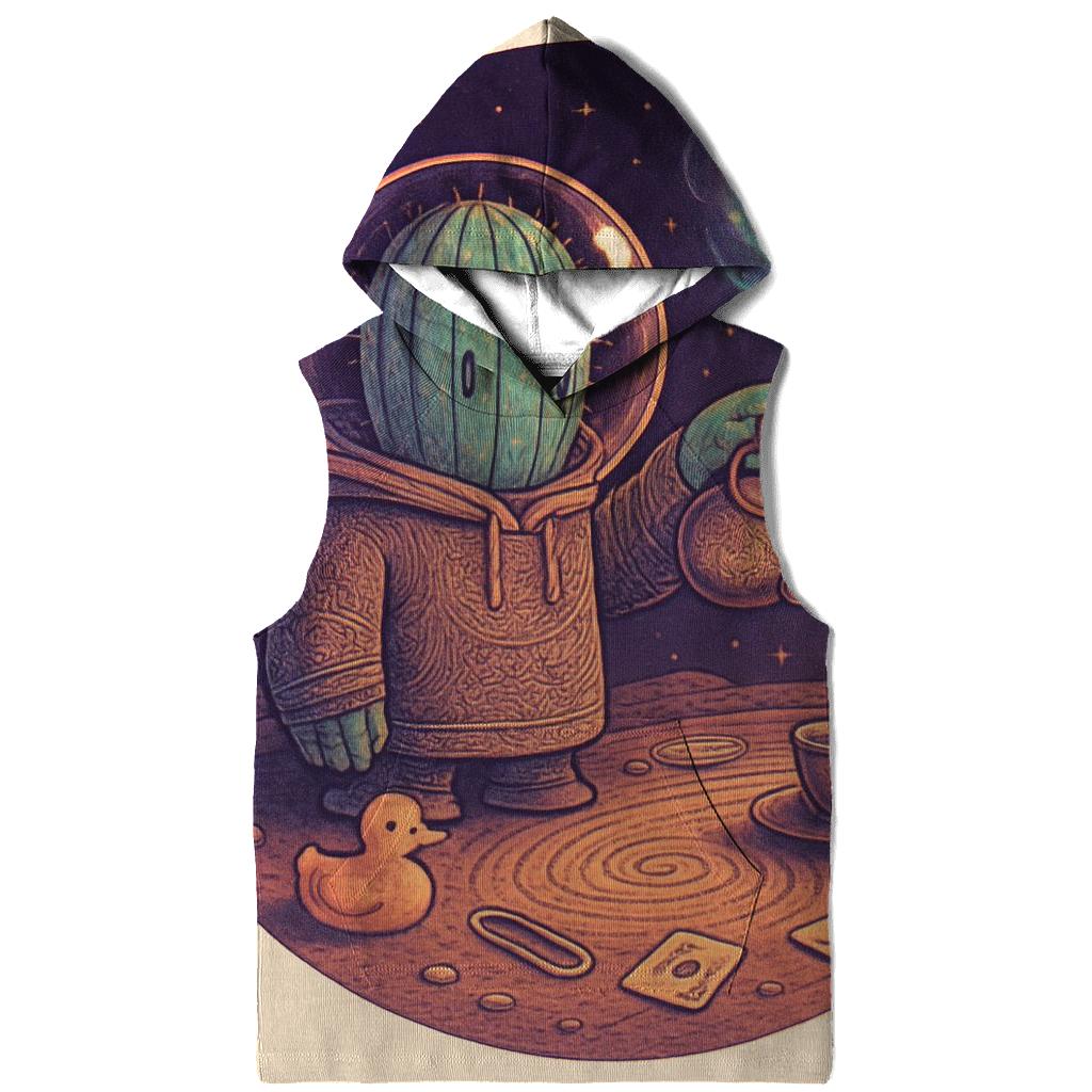 Cactus Astronaut Tea Ceremony custom hoodies