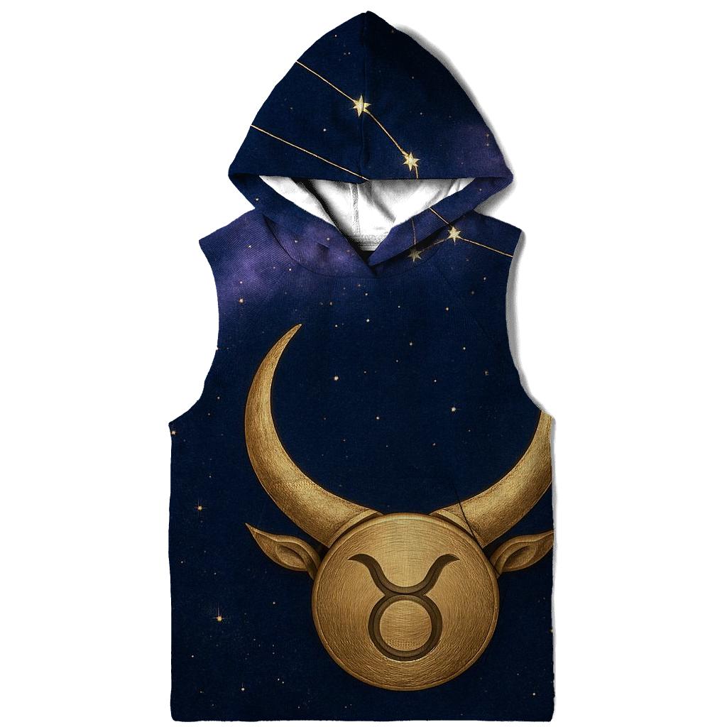 Taurus Horned Crescent And Constellation Locket pullover hoodies