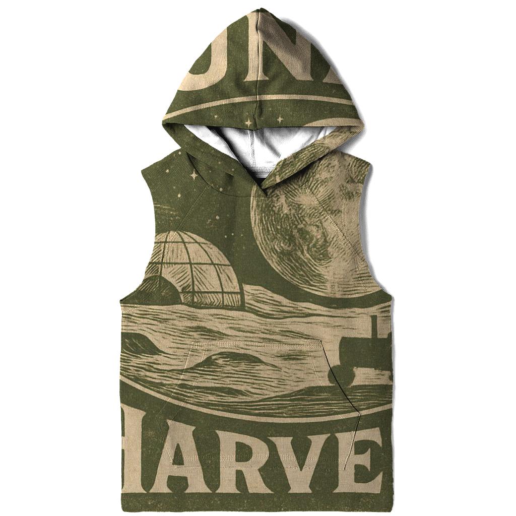 Sepia Lunar Farm Produce Crate Label embroidered hoodies