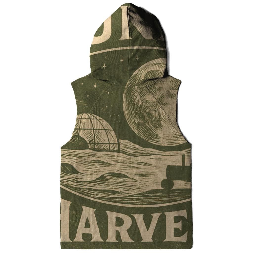 Sepia Lunar Farm Produce Crate Label embroidered hoodies