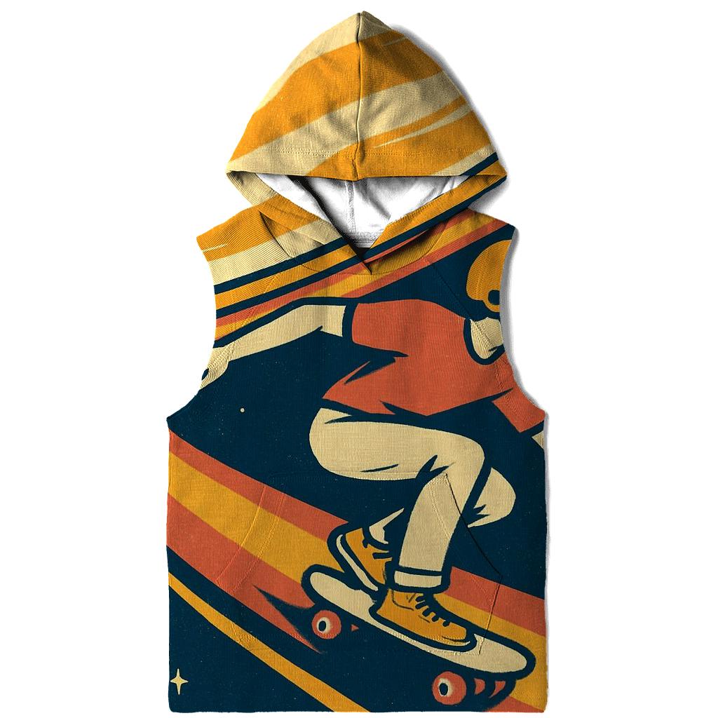 Retro Futurist Saturn Skate Poster graphic hoodies